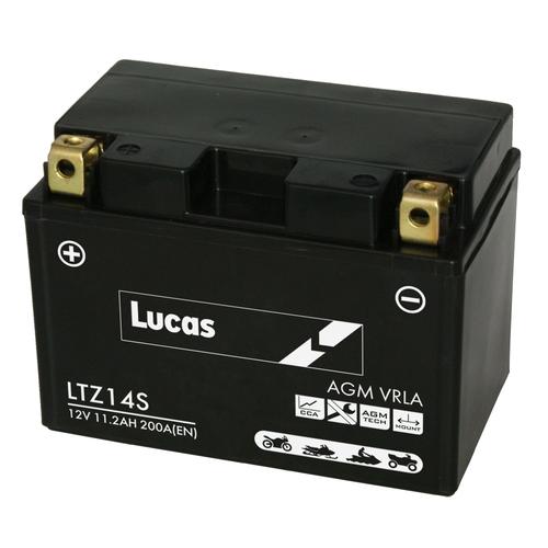 YTZ14S / LTZ14S Lucas 12V 11.2Ah Sealed Motorcycle Battery
