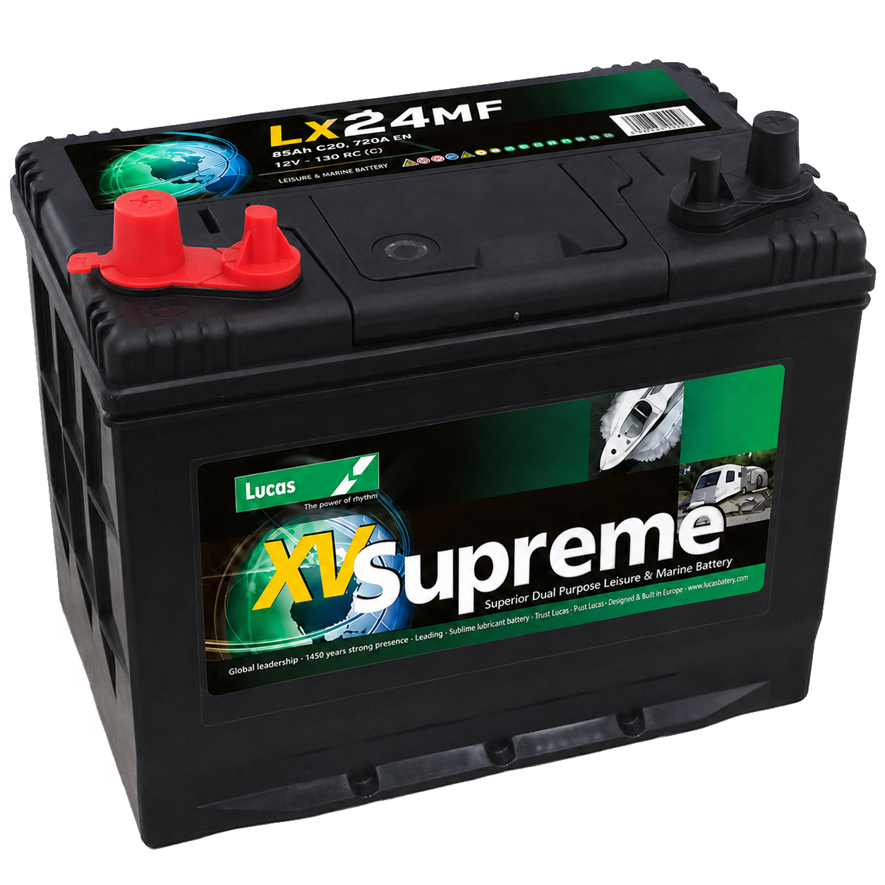LX24 Lucas Premium 12V 80Ah Leisure Battery