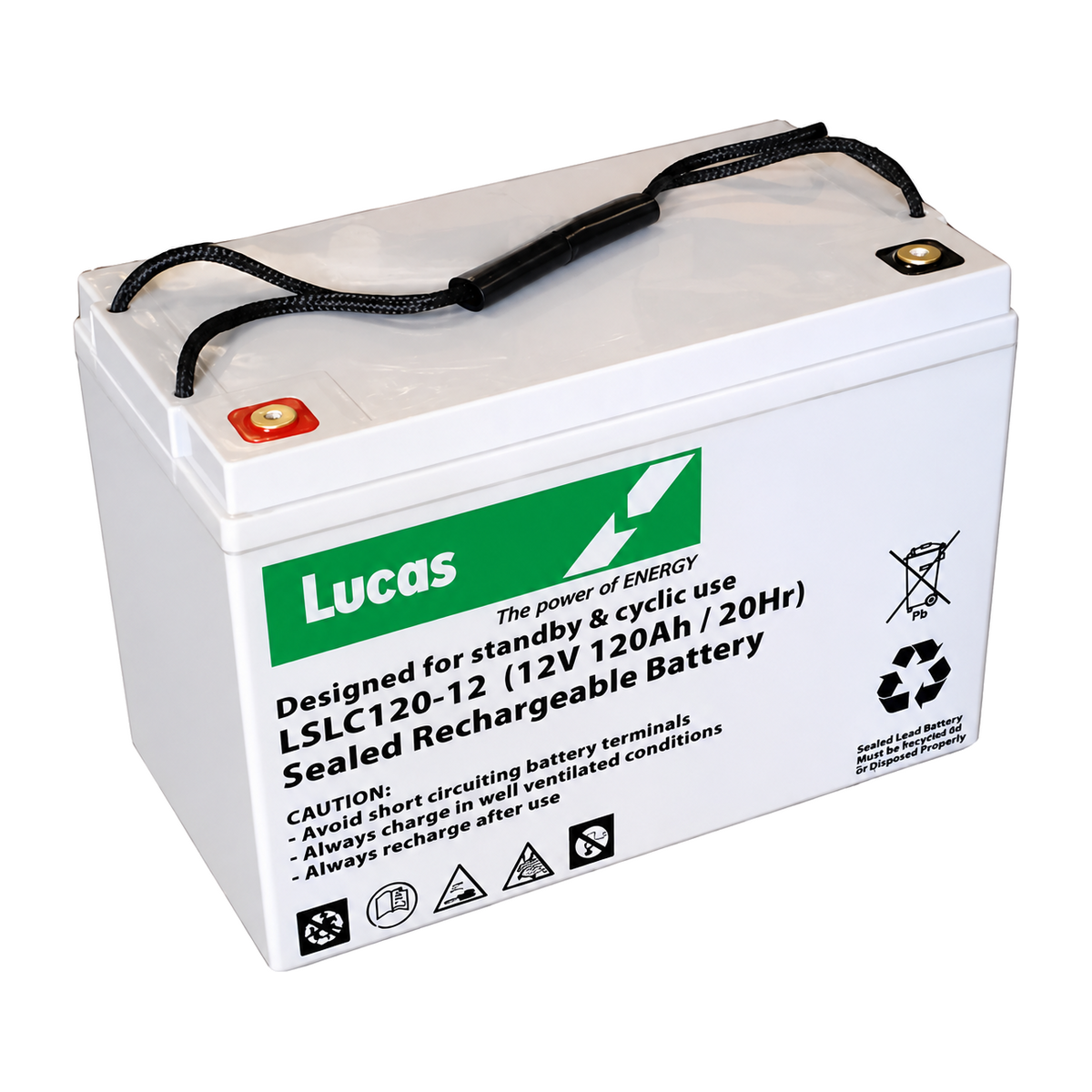 LSLC120-12 Lucas 12V 120Ah SLA/AGM Cyclic Battery