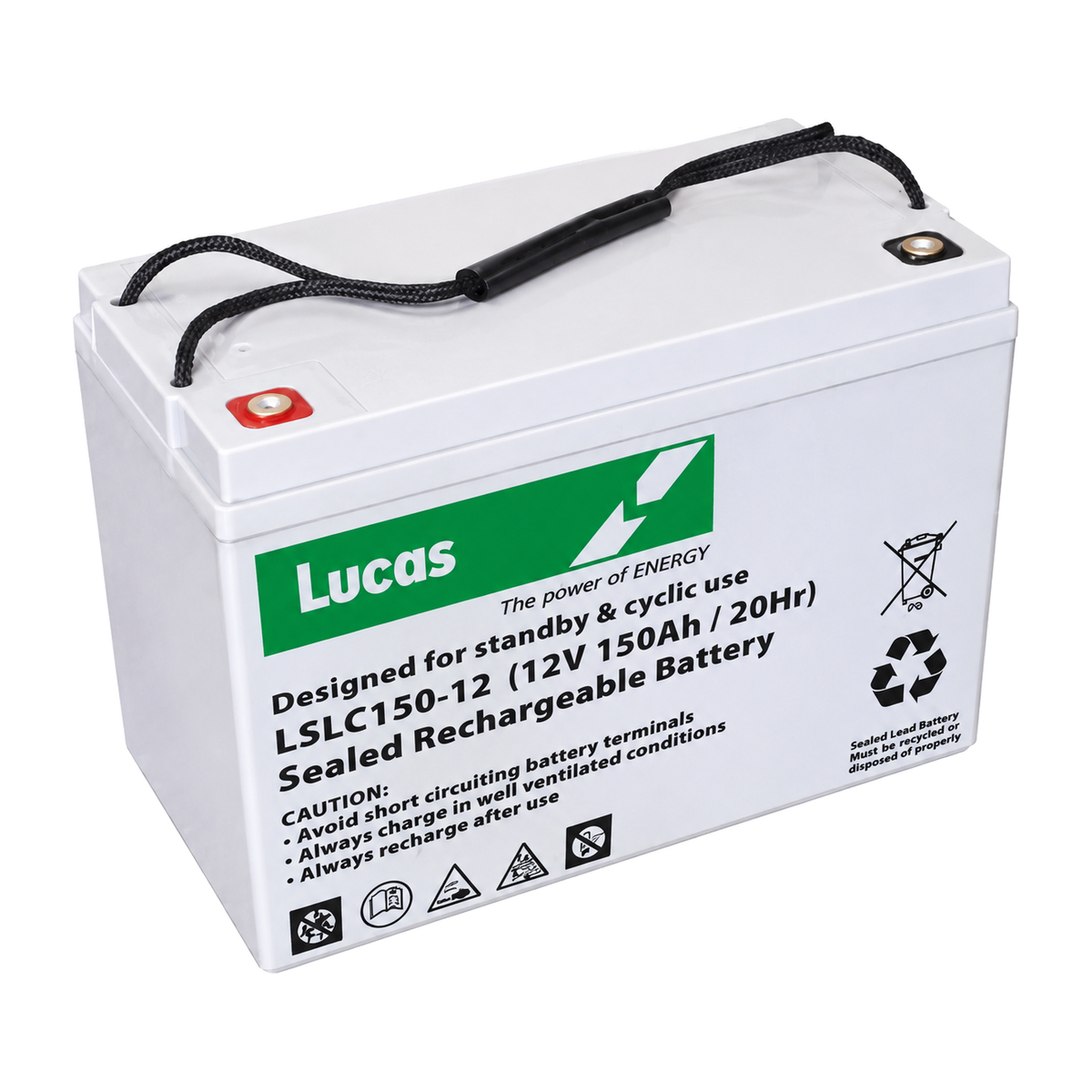 LSLC150-12 Lucas 12V 150Ah SLA/AGM Cyclic Battery
