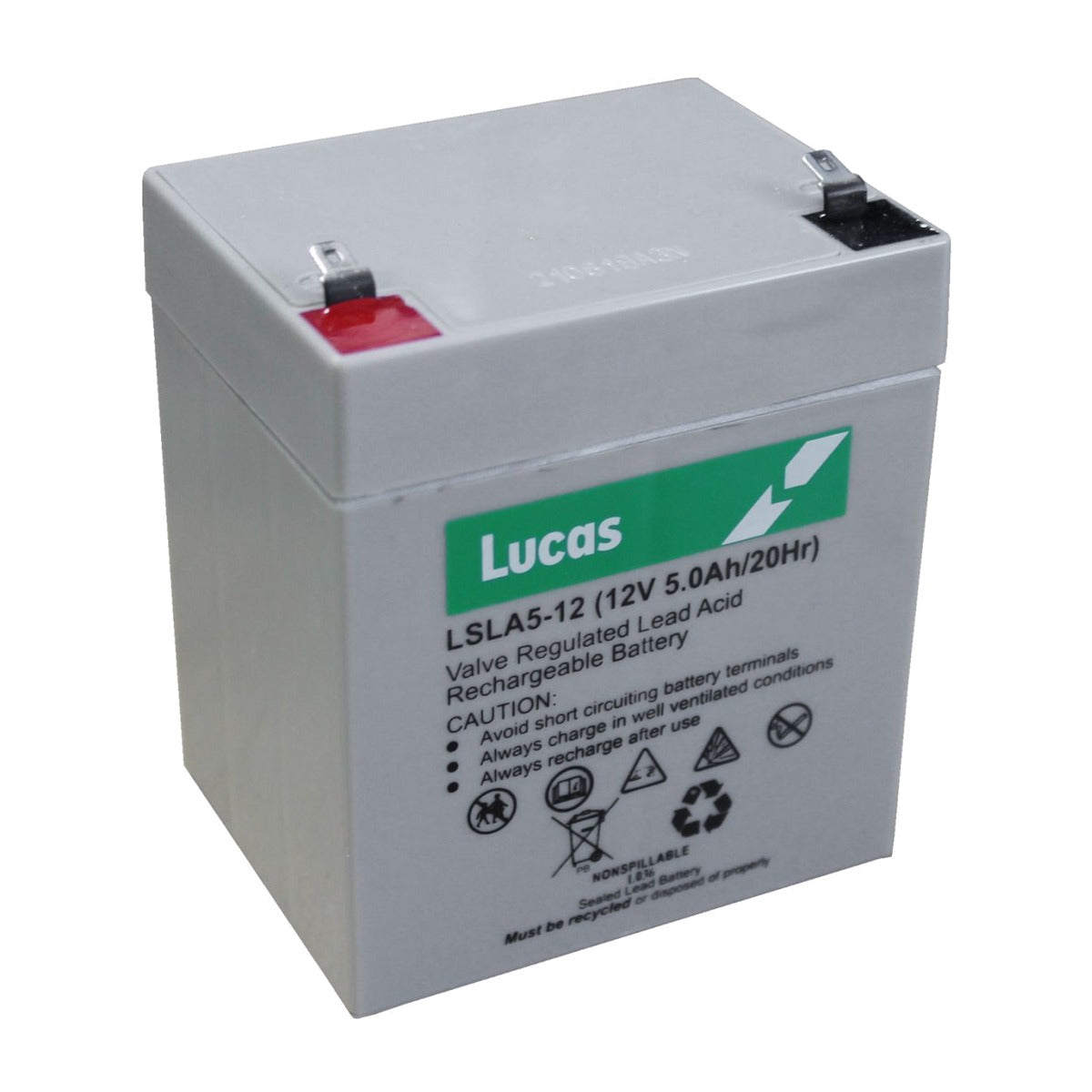 LSLA5-12 Lucas 12V 5Ah SLA/AGM Standby Battery