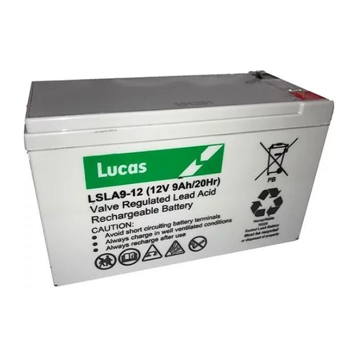 LSLA9-12 Lucas 12V 9Ah SLA/AGM Standby Battery