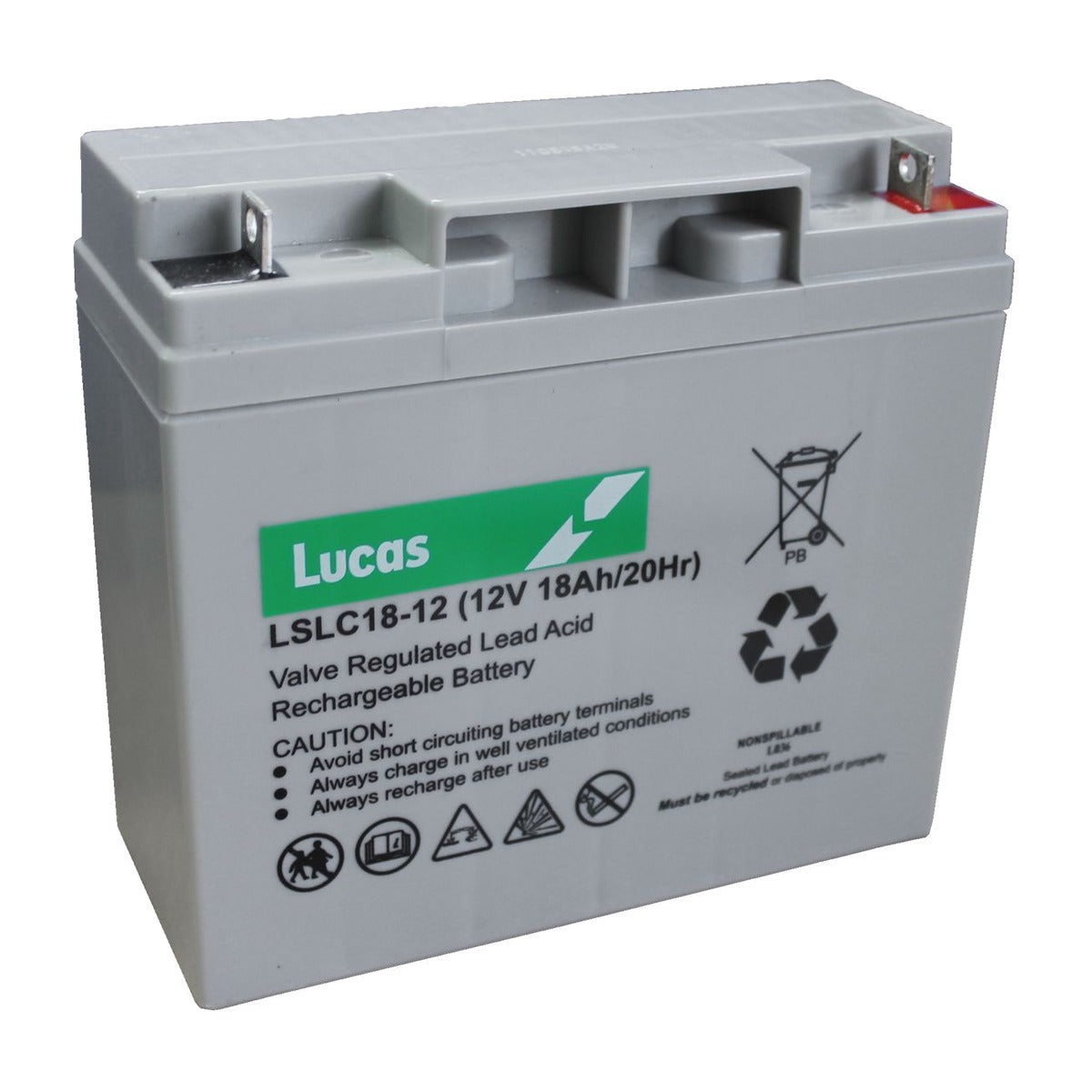 LSLC18-12 Lucas 12V 18Ah SLA/AGM Cyclic Battery