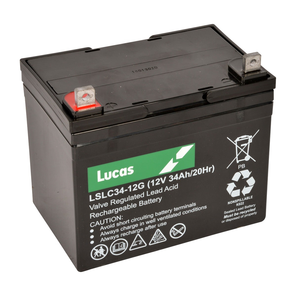 LSLC34-12 Lucas 12V 34Ah SLA/AGM Cyclic Battery