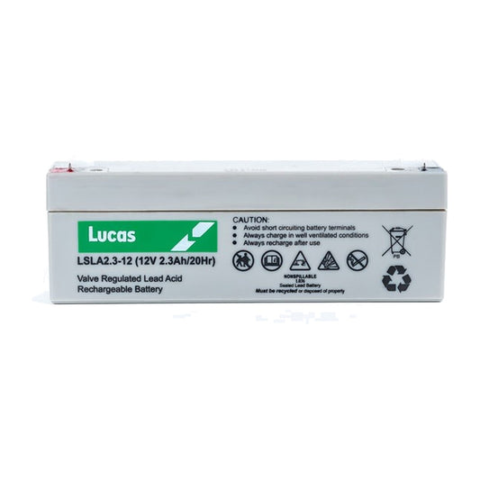 LSLA2.3-12 Lucas 12V 2.3Ah SLA/AGM Standby Battery