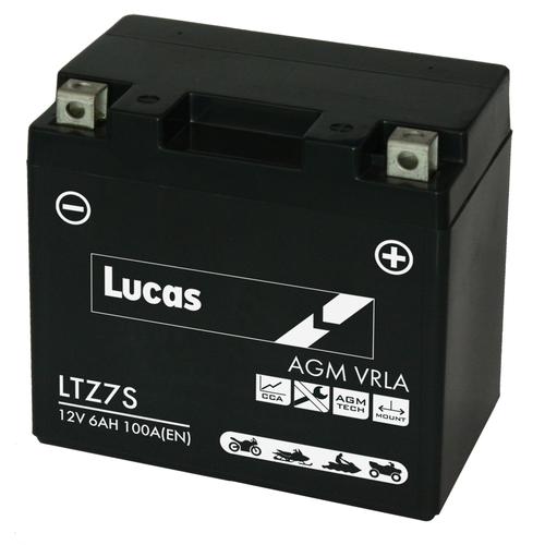 YTZ7S / LTZ7S Lucas 12V 6Ah Sealed Motorcycle Battery