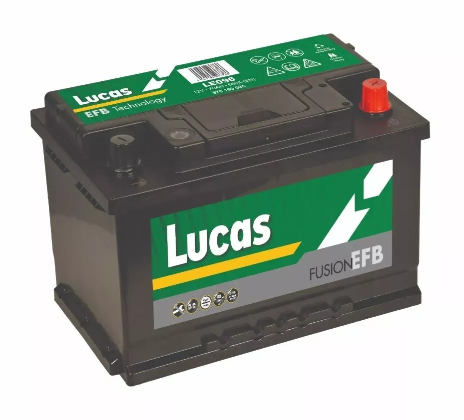 Lucas EFB LE096 12V 70Ah Start Stop Car Battery
