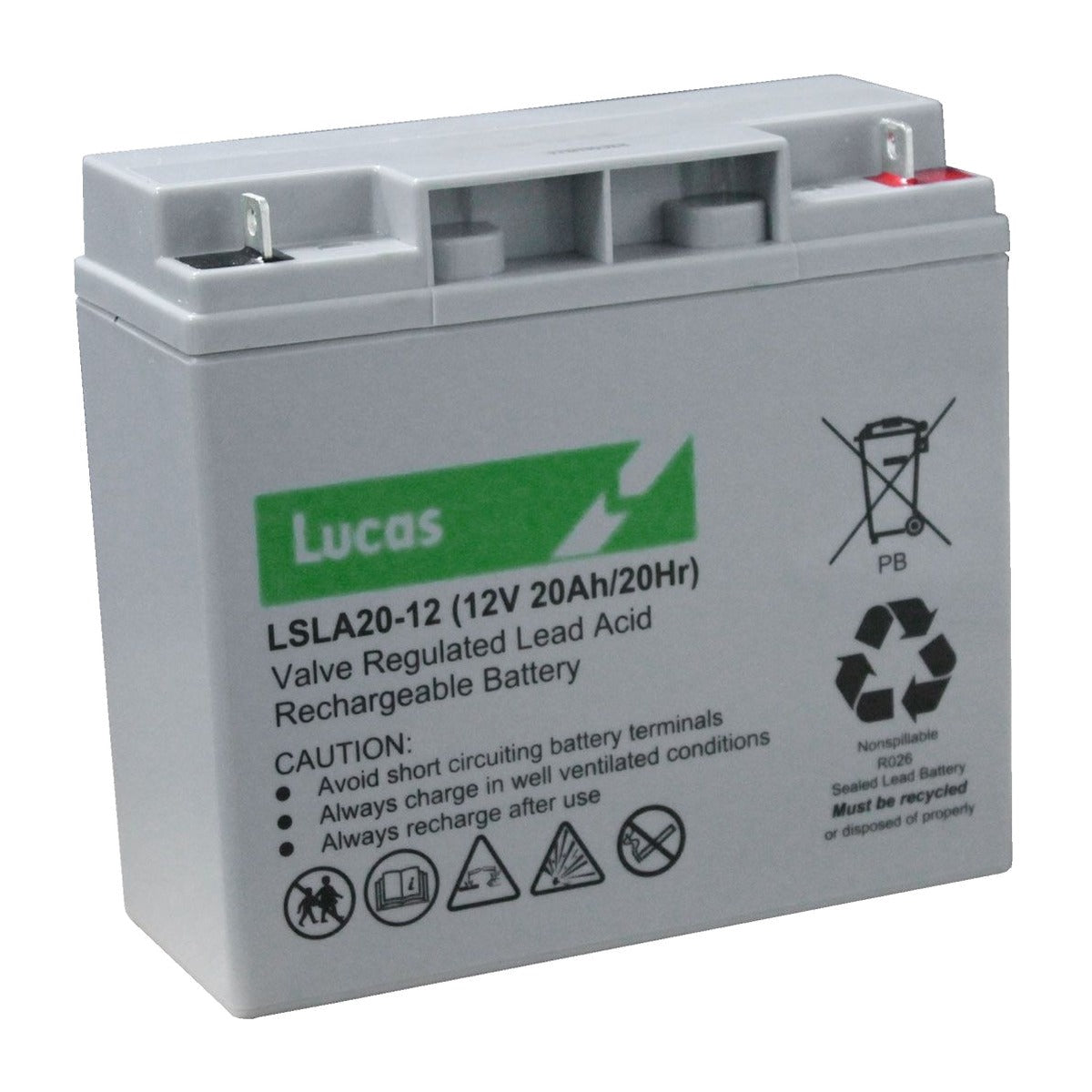 LSLA20-12 Lucas 12V 20Ah SLA/AGM Standby Battery