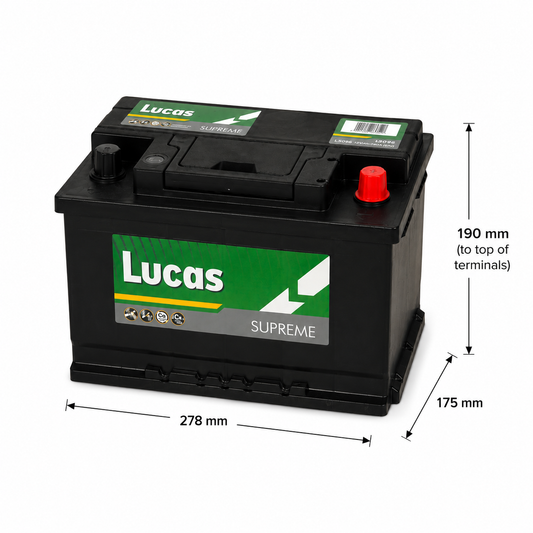 Lucas Supreme LS096 12V 77Ah Car Battery